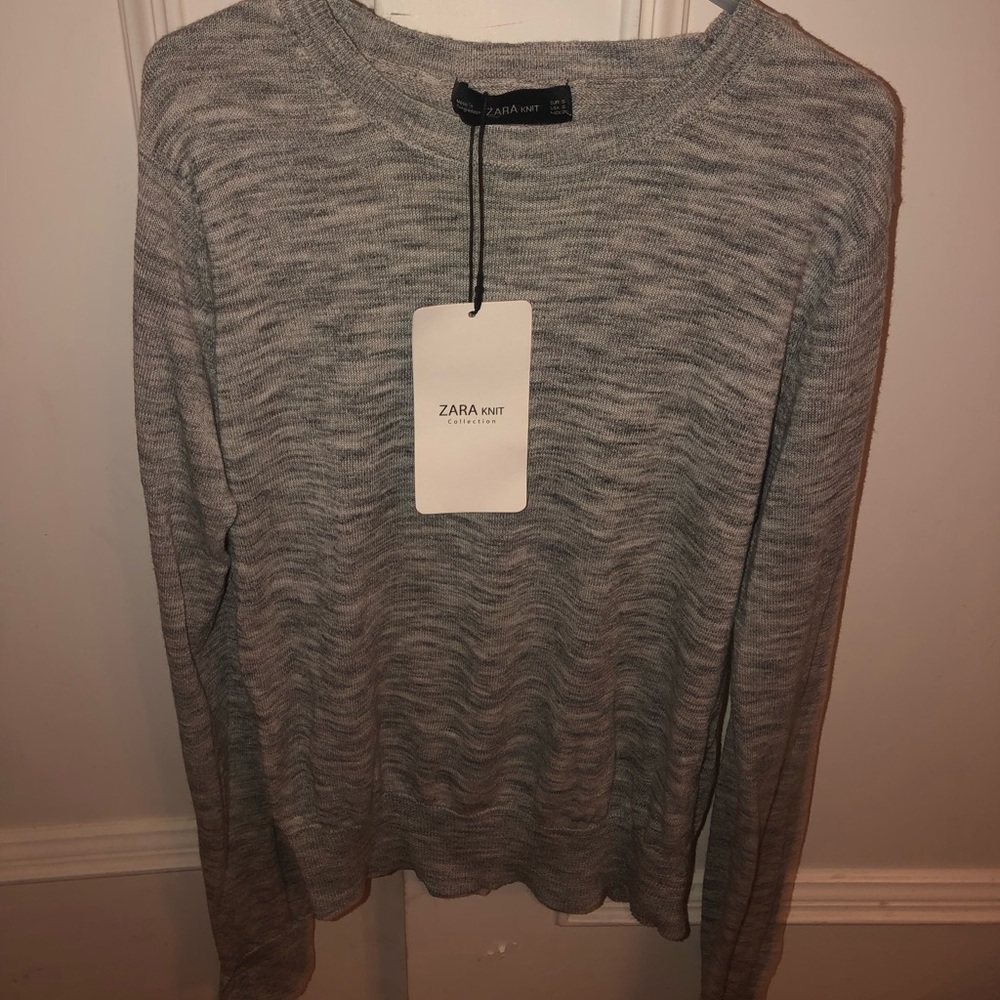 Zara Gray Knit Sweater